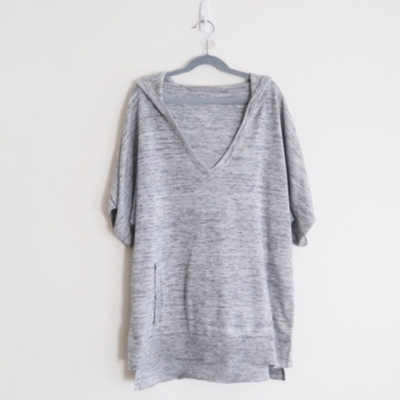 Athleta Oversized Short Sleeve Hooded Pullover-C - Picture 3 of 10